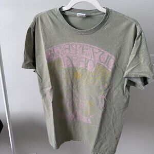Junk Food Tees Grateful Dead Green Shirt Size Small